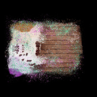 Cowhide Wood Glitter Pattern Heavy Core Tee | Teevron