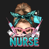 Nurse Life Messy Bun Classic Tee | Teevron