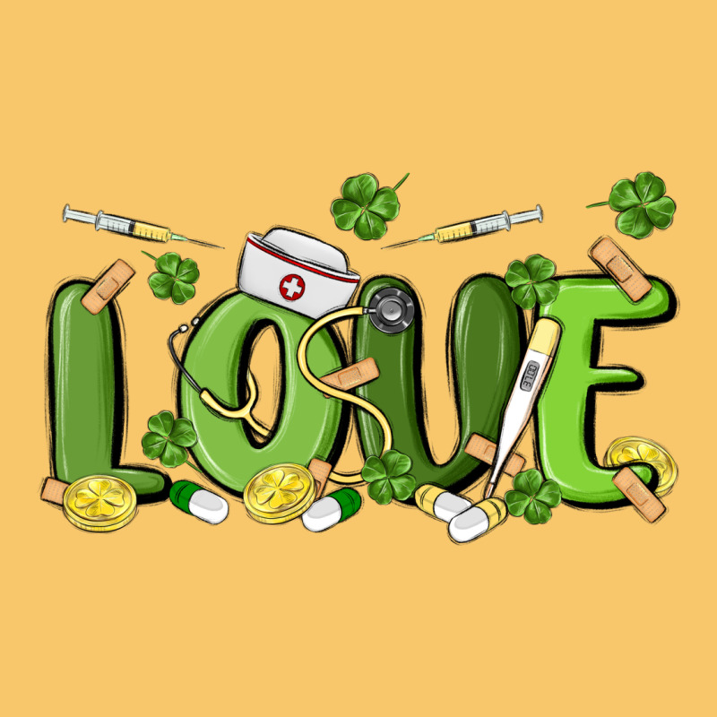 St Patricks Love Nurse Vintage Hoodie by MaliasSmallBusiness | Teevron