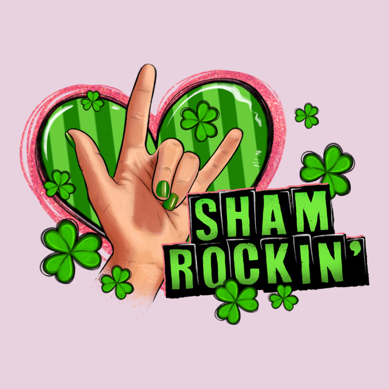 Shamrockin' Rock N Roll Female Hand Ladies Tee by Artiststas | Teevron