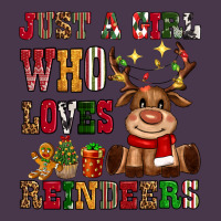 Just A Girl Who Loves Reindeers Heavyweight Hoodie | Teevron