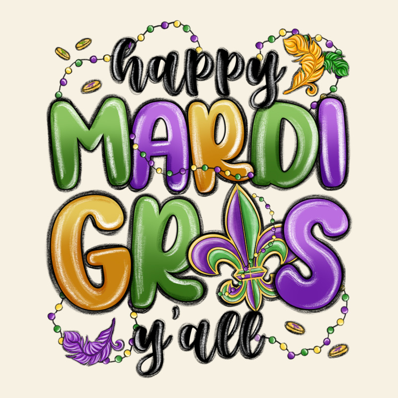 Happy Mardi Gras Y'all Vintage Tee by MaliasSmallBusiness | Teevron