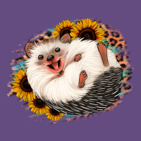 Happy Hedgehog Sunflower Leopard Vintage Hoodie | Teevron
