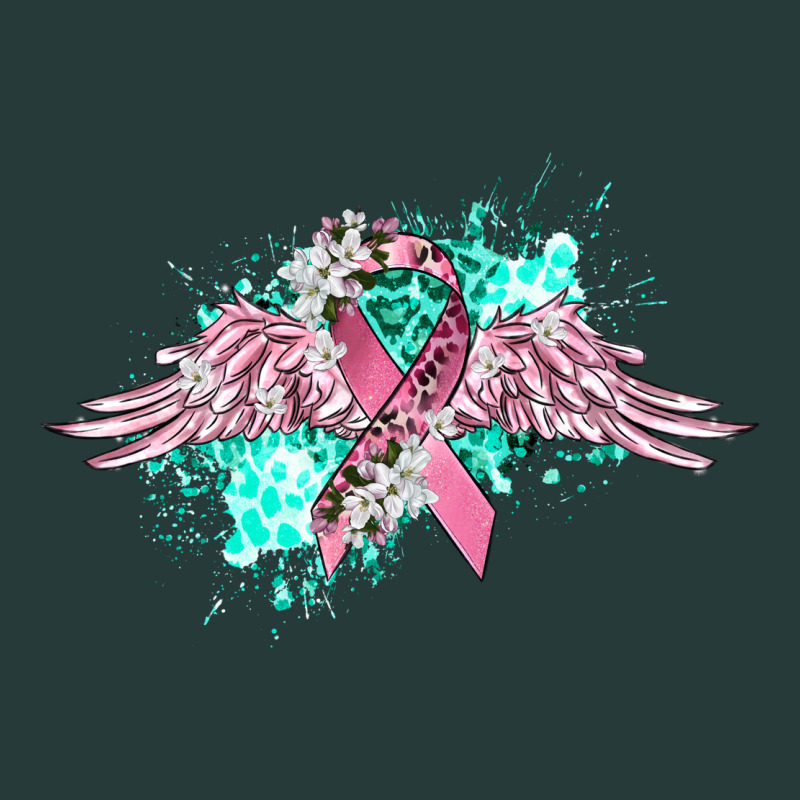 Cancer Ribbon With Angel Wings Premium Sweatshirt by CowGirlArtShop | Teevron