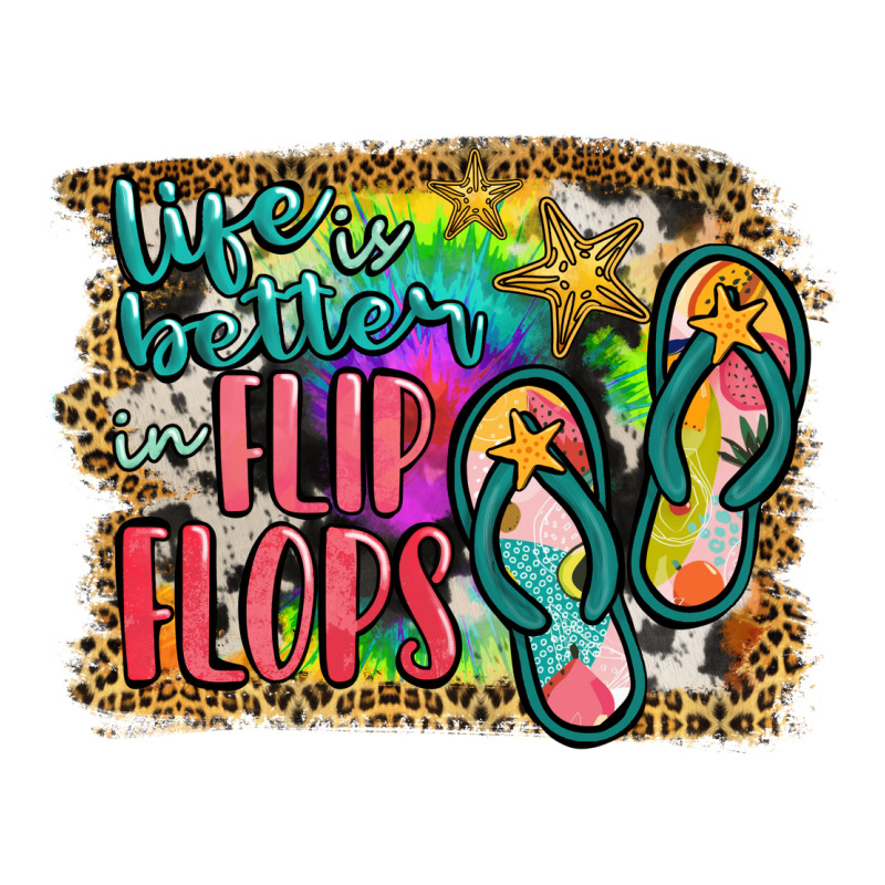 Life Is Better In Flip Flops Long Sleeve Tee by JahusDesignShop | Teevron