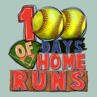 100 Days Of Home Runs Softball Premium Sweatshirt | Teevron