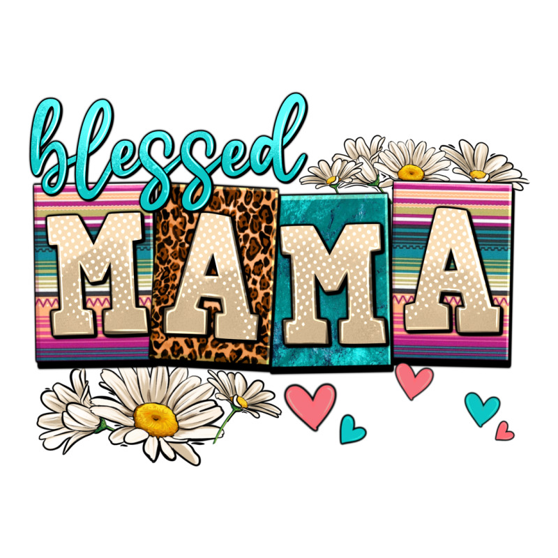 Daisy Blessed Mama Ladies Tee by AdoDesignShop | Teevron