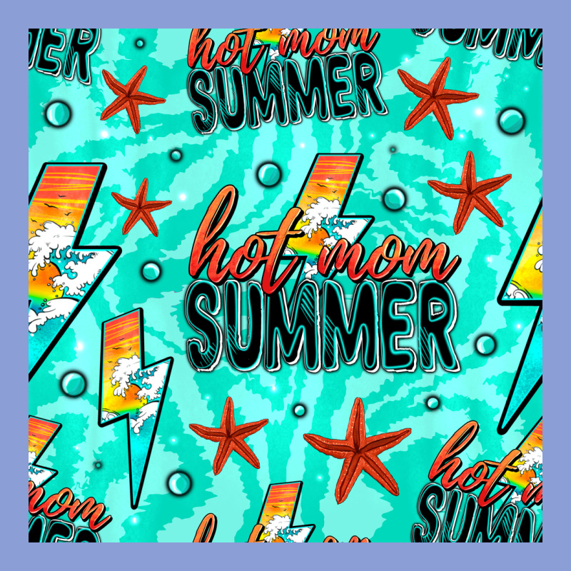 Hot Mom Summer Digital Paper Long Sleeve Tee by BundleAndBundleShop | Teevron