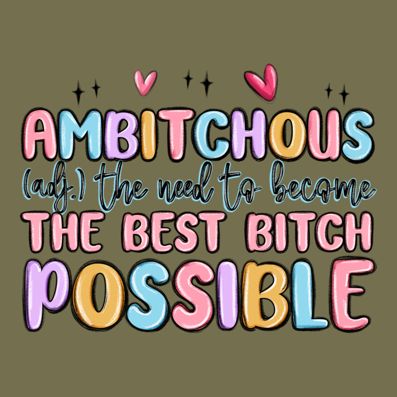 Ambitchous (adj.) The Need To Become The Best Bitc Vintage Hoodie by MaliasSmallBusiness | Teevron