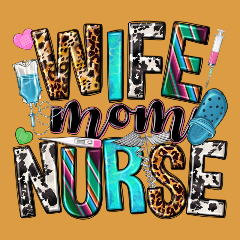 Wife Mom Nurse Urban Heavy Tee by NancyCooperArtShop | Teevron