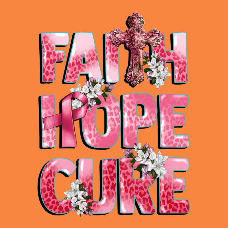 Faith Hope Cure Breast Cancer Premium Sweatshirt by CowGirlArtShop | Teevron