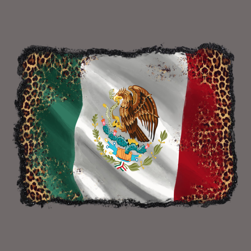 Mexico Flag Black Glitter Leopard Urban Heavy Tee by AdoDesignShop | Teevron