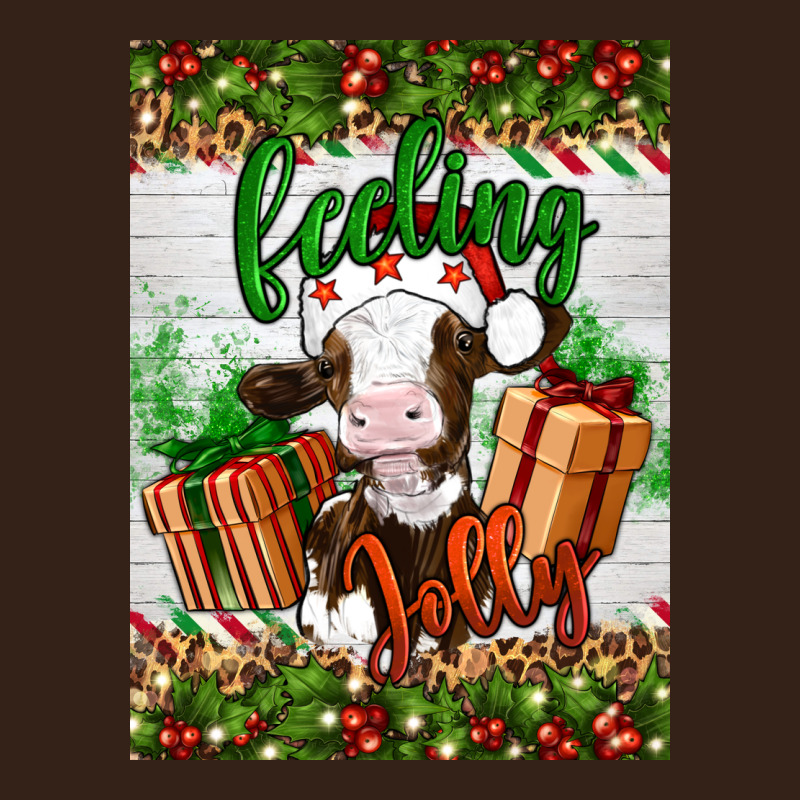 Christmas Feeling Jolly Cow Heavy Core Tee by Artiststas | Teevron