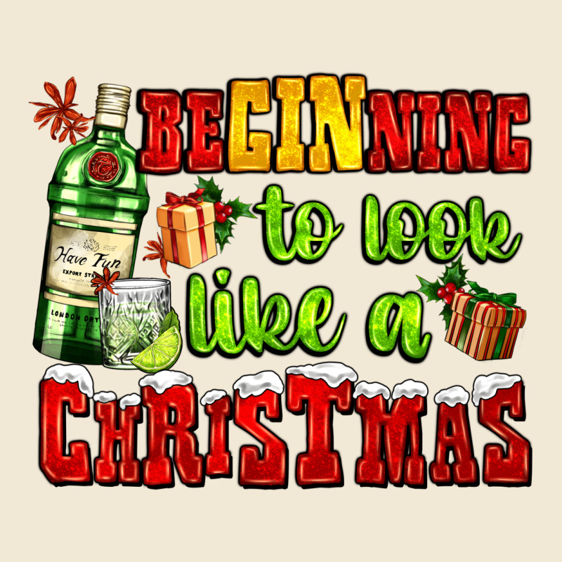 Beginning To Look Like A Christmas With Gin And Gifts Premium Tee by AdoDesignShop | Teevron