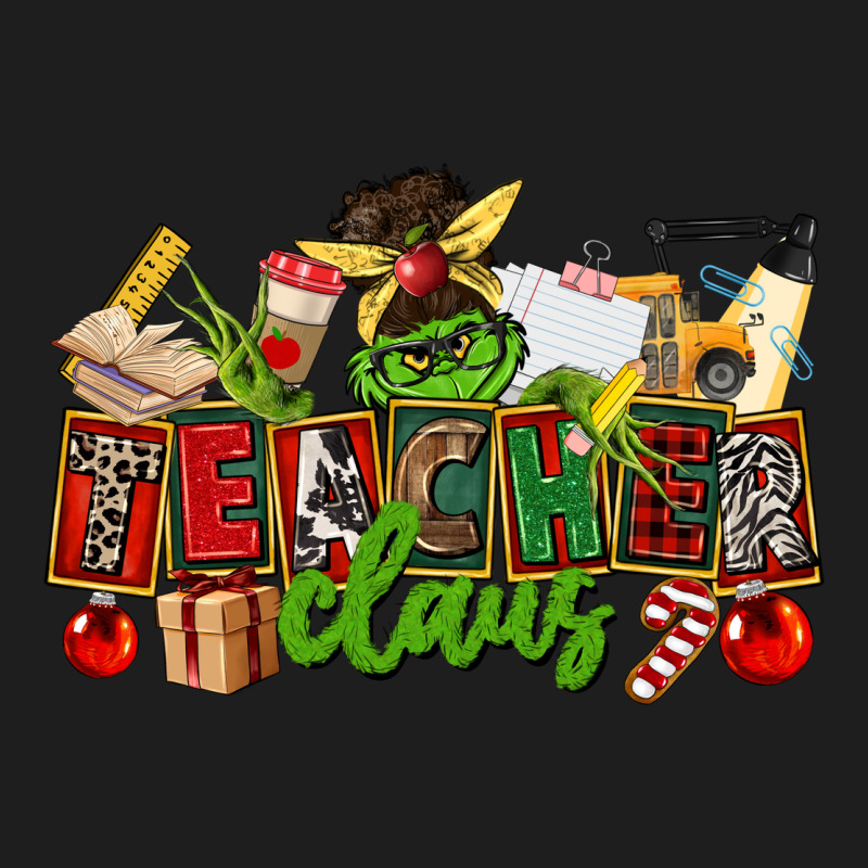 Teacher Claus Christmas Heavyweight Hoodie by CowGirlArtShop | Teevron
