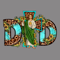 Dad San Judas Sunflower Leopard Turquoise Vintage Tee | Teevron