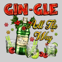 Gin`gle All The Way With Bottle And Cocktails Premium Tee | Teevron