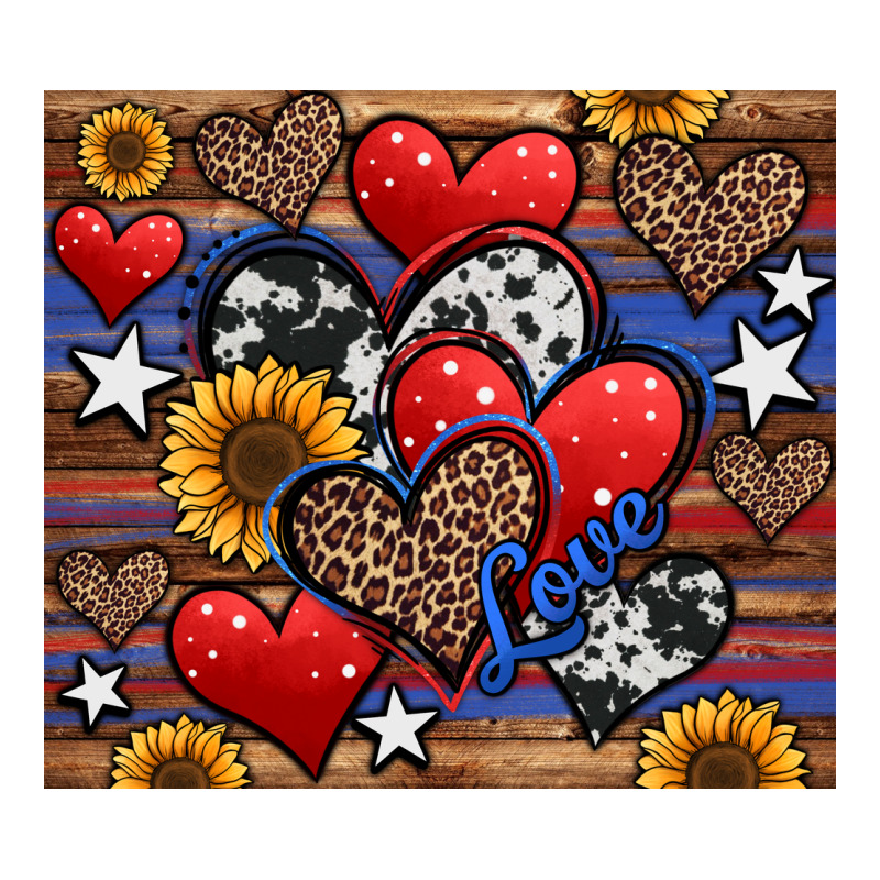4th Of July American Hearts Premium Tee by Jasminsmagicworld | Teevron