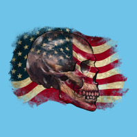 Skull With American Flag 4th Of July Premium Sweatshirt | Teevron
