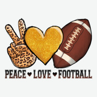 Peace Love Football Urban Heavy Tee | Teevron