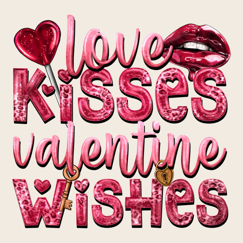 Love Kisses Valentine Wishes Valentine's Day Premium Sweatshirt by HowdyJamesFarm | Teevron