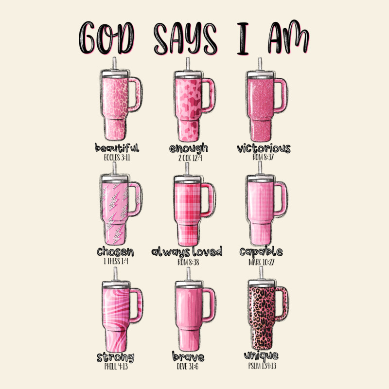 God Says I Am Bible Verse Stanley Vintage Tee by MaliasSmallBusiness | Teevron