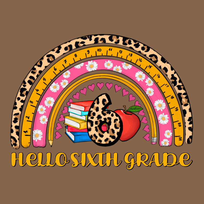 Back To School Rainbow Hello Sixth Grade Premium Tee by AdoDesignShop | Teevron