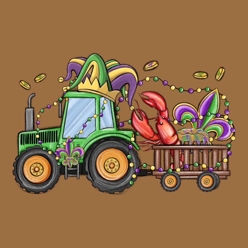 Mardi Gras Tractor Vintage Tee by MaliasSmallBusiness | Teevron
