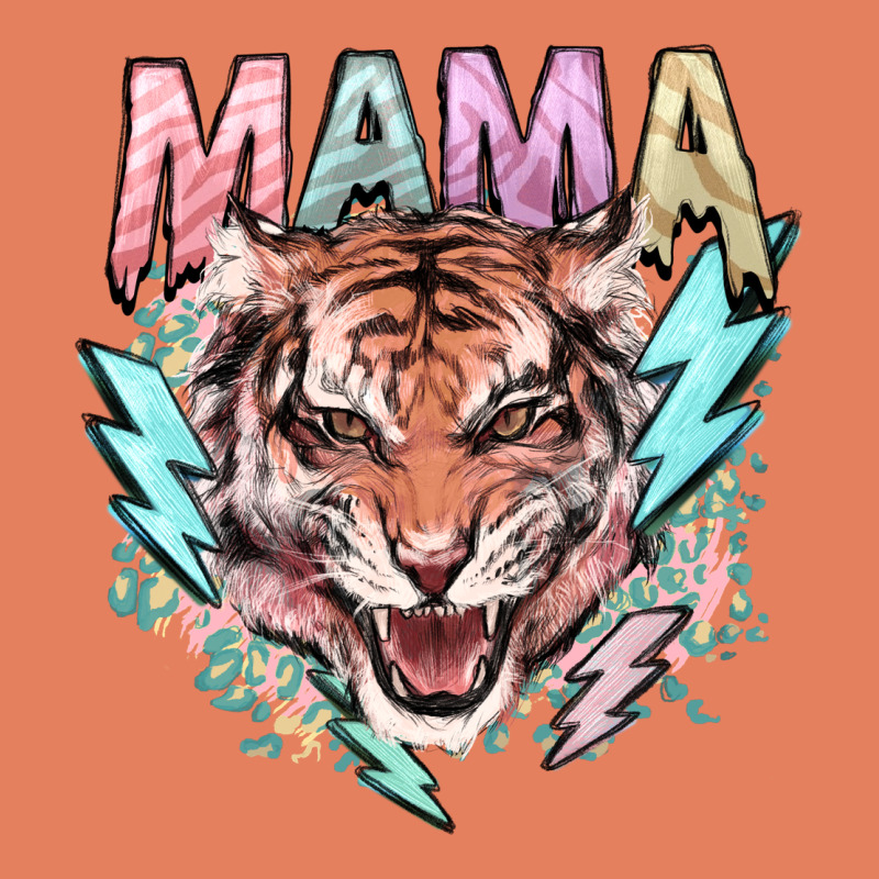 Mama Tiger Lightning Bolt Classic Tee by NancyCooperArtShop | Teevron