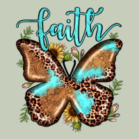 Faith Leopard Butterfly Ladies Tee | Teevron