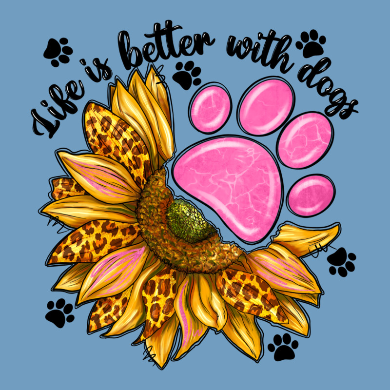 Life Is Better With Dogs Urban Heavy Tee by NancyCooperArtShop | Teevron