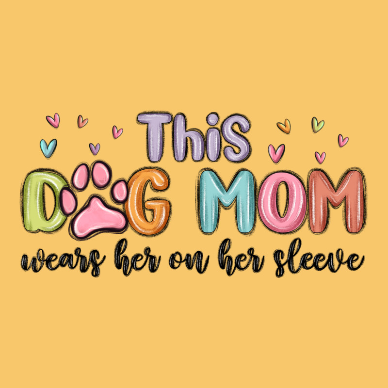 This Dog Mom Wears Her Heart On Her Sleeve Vintage Hoodie by MaliasSmallBusiness | Teevron