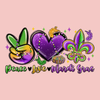 Peace Love Mardi Gras Urban Heavy Tee | Teevron