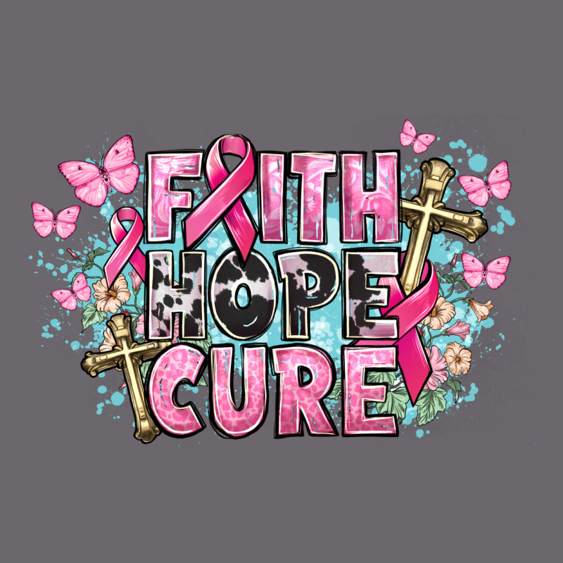 Faith Hope Cure Cancer Awareness Premium Sweatshirt by HowdyJamesFarm | Teevron