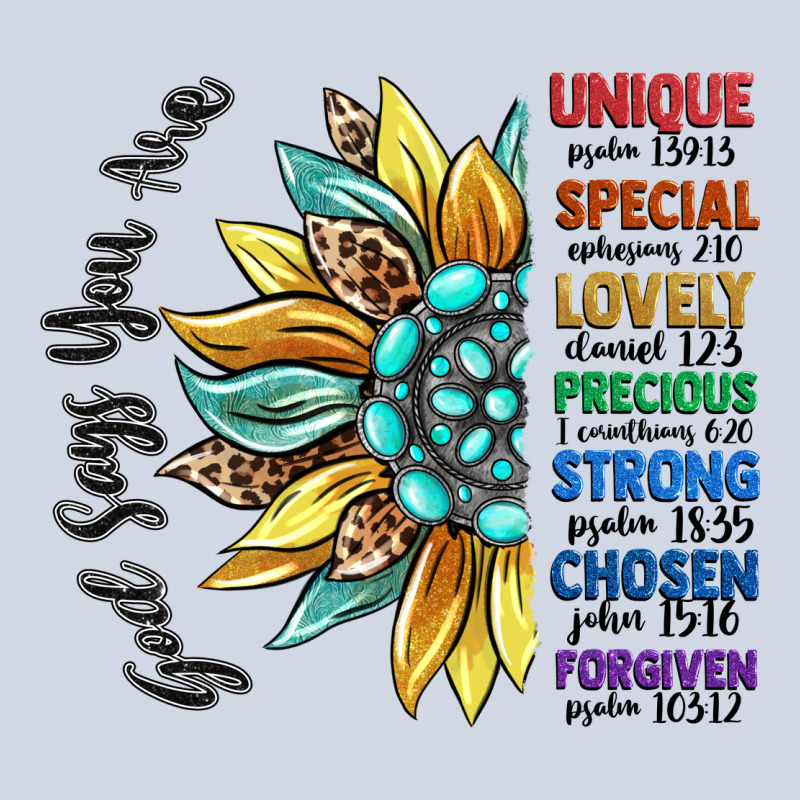 God Says You Are Unique Premium Sweatshirt by CowGirlArtShop | Teevron