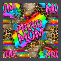 Pride Lgbtq+ Proud Mom With Leoapard Patterns Long Sleeve Tee | Teevron
