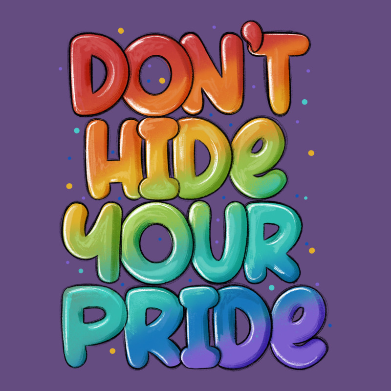 Dont Hide Your Pride Vintage Hoodie by MaliasSmallBusiness | Teevron