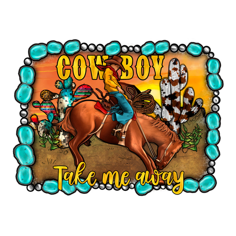 Cowboy Take Me Away Premium Tee by JahusDesignShop | Teevron
