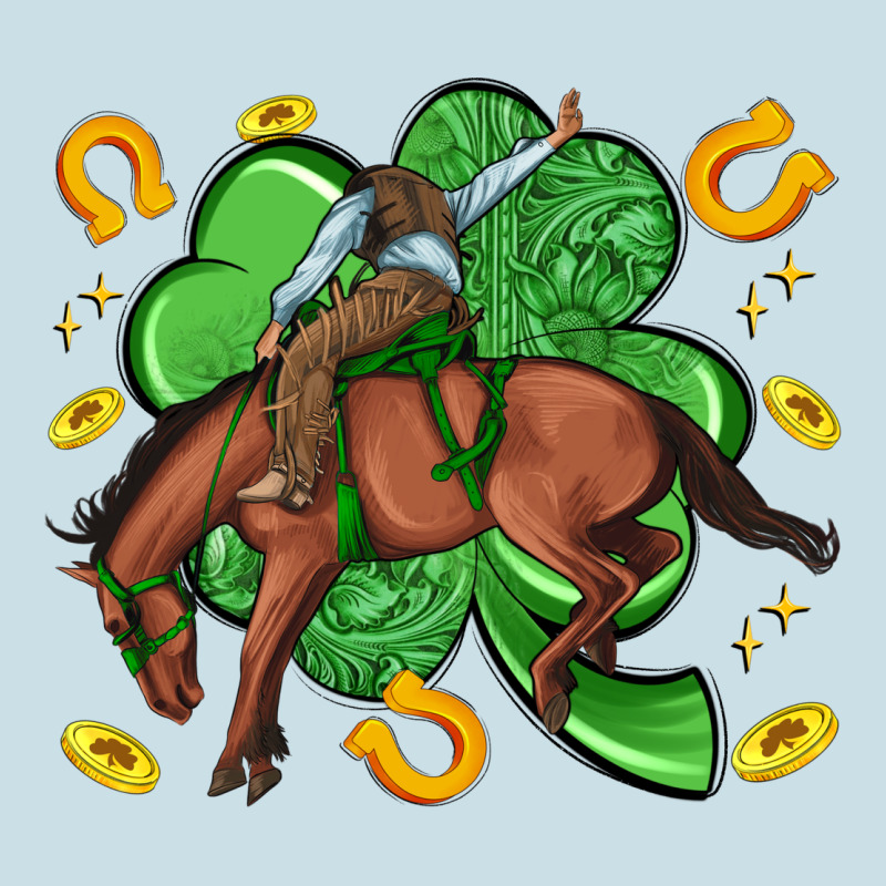Cowboy With Shamrock Ladies Tee by Artiststas | Teevron