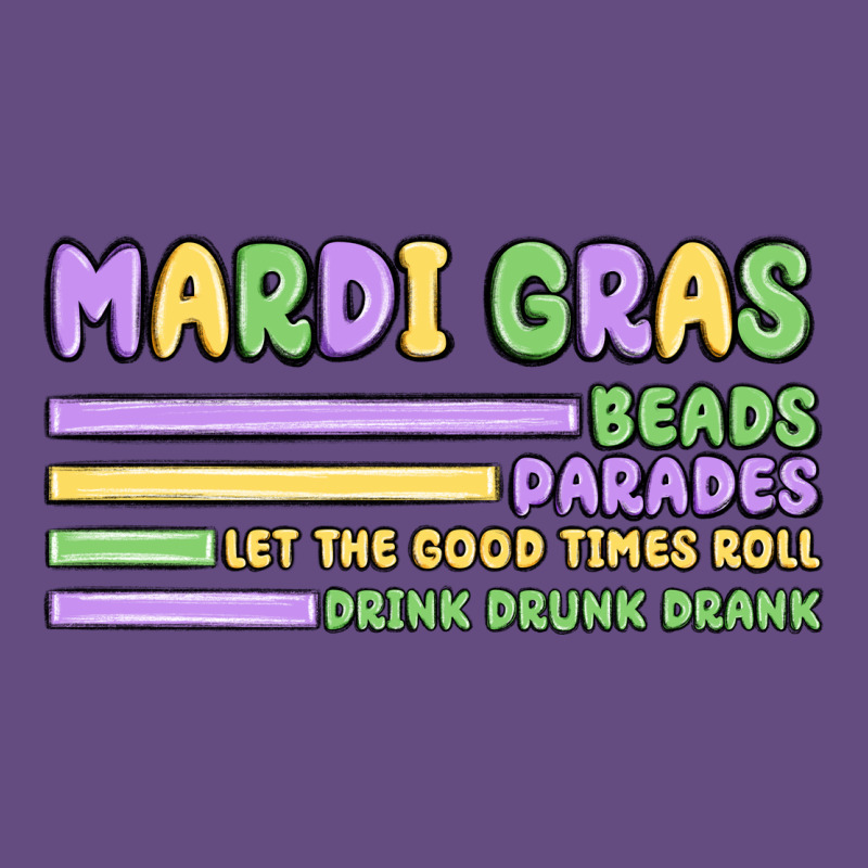 Mardi Gras Beads Vintage Hoodie by MaliasSmallBusiness | Teevron