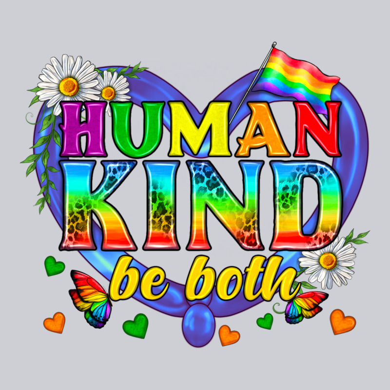 Lgbtq Pride Human Kind Be Both Heavyweight Sweatshirt by BundleAndBundleShop | Teevron