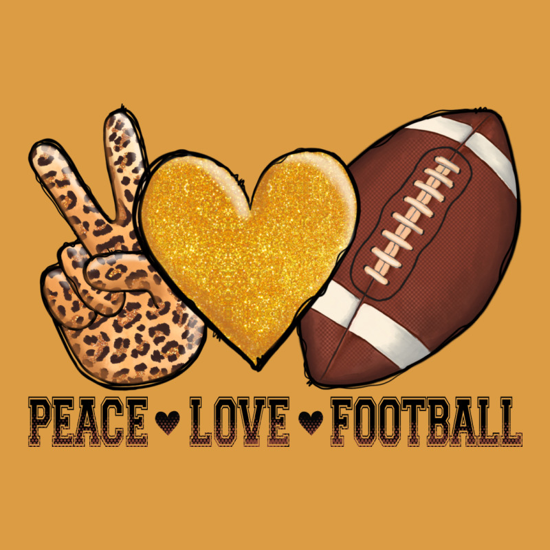 Peace Love Football Revize Urban Heavy Tee by AdoDesignShop | Teevron