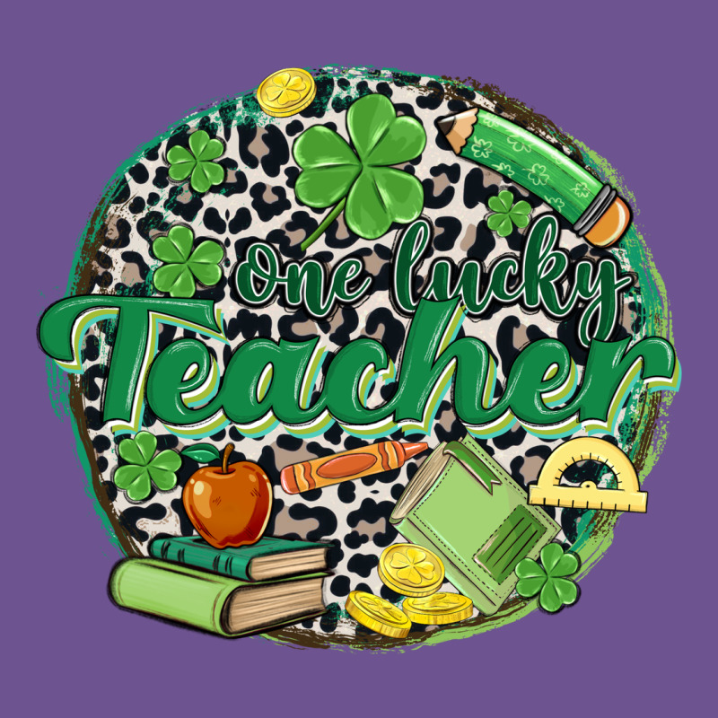 One Lucky Teacher Vintage Tee by MaliasSmallBusiness | Teevron