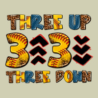 Three Up Three Down Softball Heavy Core Tee | Teevron