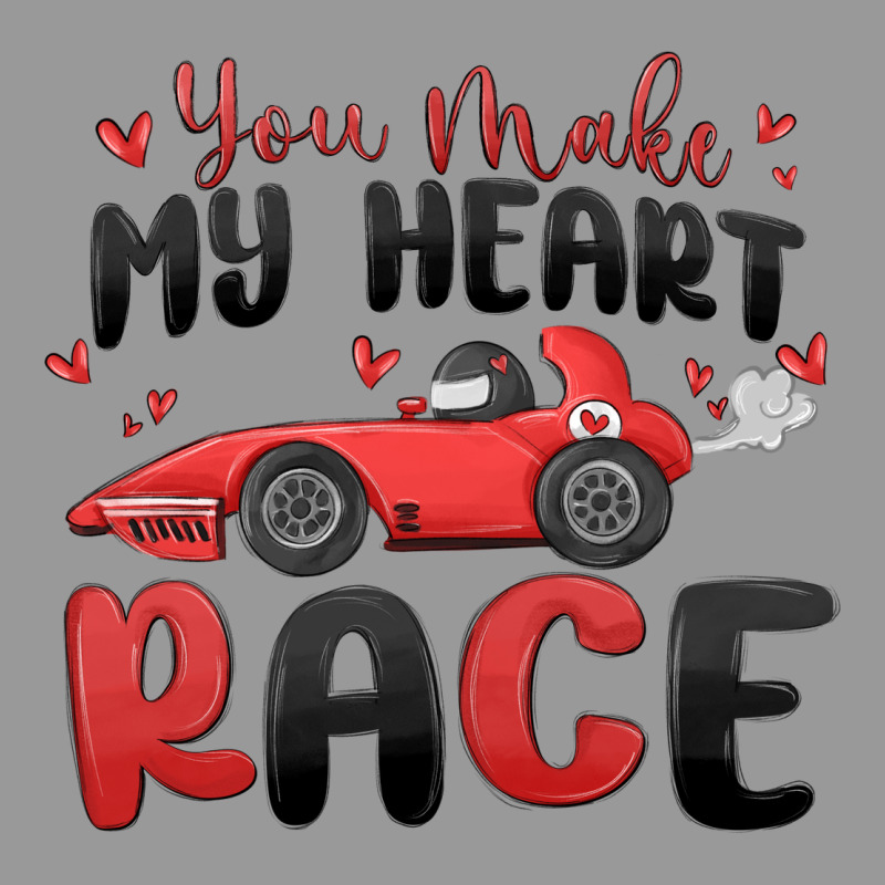 You Make My Heart Race Valentine's Day Vintage Hoodie by MaliasSmallBusiness | Teevron