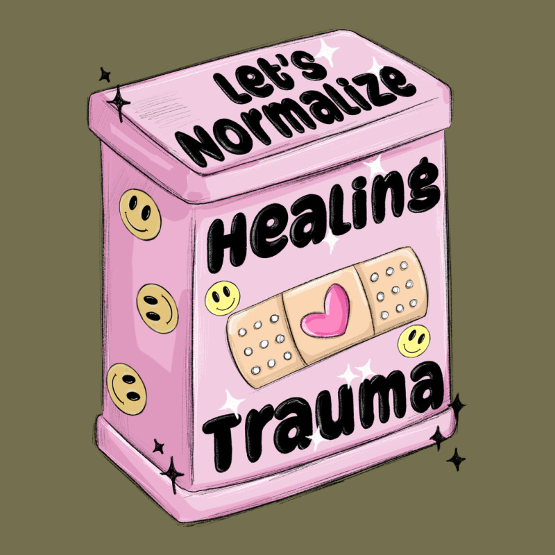 Let's Normalize Healing Trauma Vintage Hoodie by MaliasSmallBusiness | Teevron