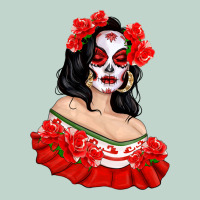 Mexicana Skull Girl With Roses Zipper Hoodie | Teevron