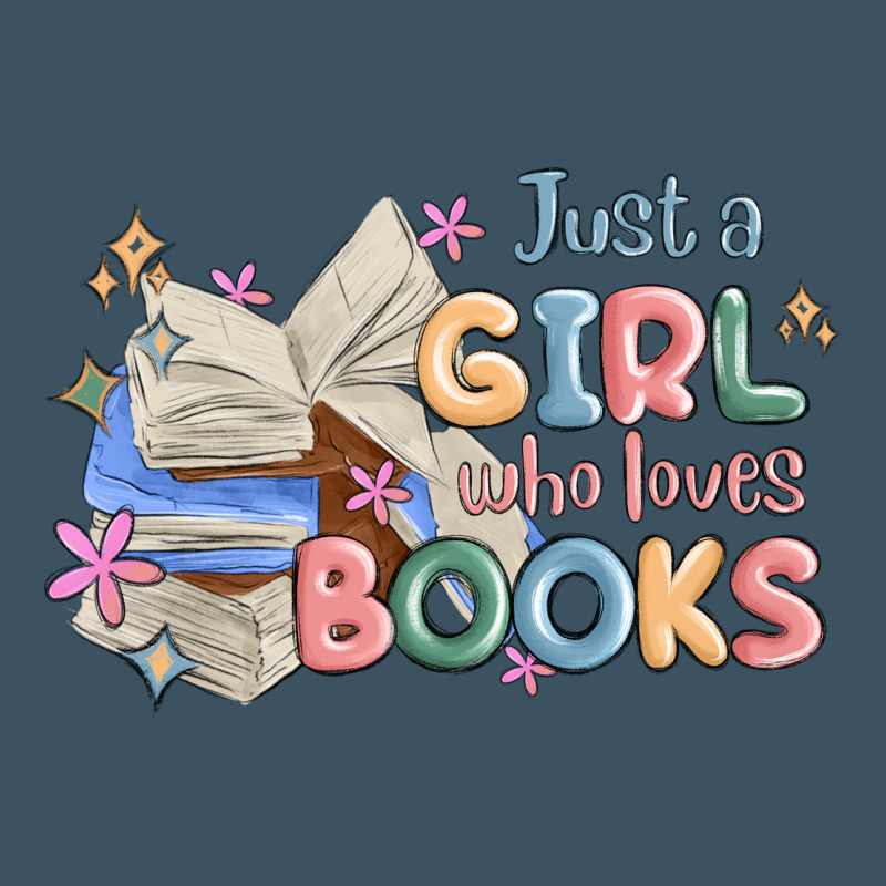 Just A Girl Who Loves Books Urban Heavy Tee by MaliasSmallBusiness | Teevron