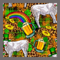 St. Patricks Cow With Rainbow And Beer Seamless Urban Hoodie | Teevron