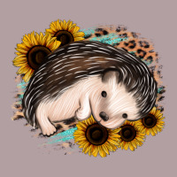 Sleeping Hedgehog Sunflower Leopard Vintage Hoodie | Teevron